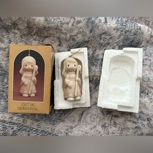 Precious moments isn’t he wonderful Christmas ornament